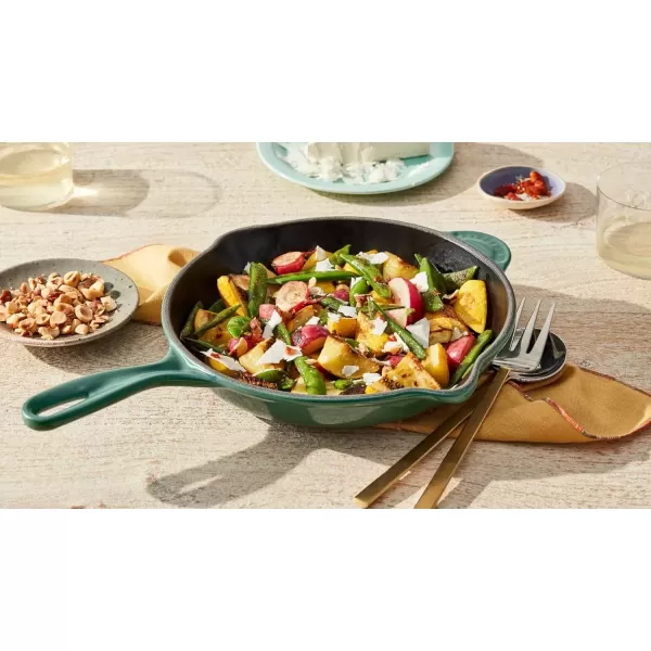 imageLe Creuset Classic Cast Iron Handle Skillet 9quot CeriseArtichaut