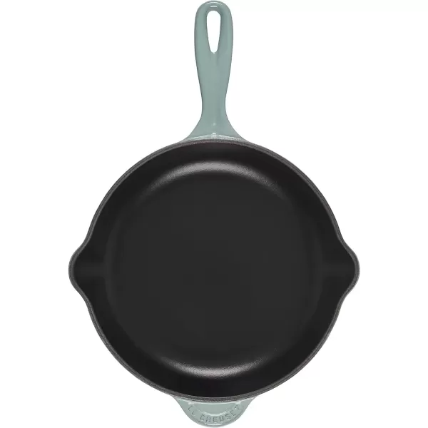 imageLe Creuset Classic Cast Iron Handle Skillet 9quot CeriseSea Salt