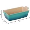 imageLe Creuset Stoneware Heritage Loaf Pan 9quot x 5quot x 3quot 15 qt WhiteCaribbean