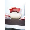 imageLe Creuset Stoneware Heritage Loaf Pan 9quot x 5quot x 3quot 15 qt WhiteCerise