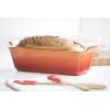 imageLe Creuset Stoneware Heritage Loaf Pan 9quot x 5quot x 3quot 15 qt WhiteFlame