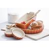 imageLe Creuset Stoneware Heritage Loaf Pan 9quot x 5quot x 3quot 15 qt WhiteFlame