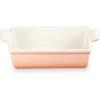 imageLe Creuset Stoneware Heritage Loaf Pan 9quot x 5quot x 3quot 15 qt WhitePeche