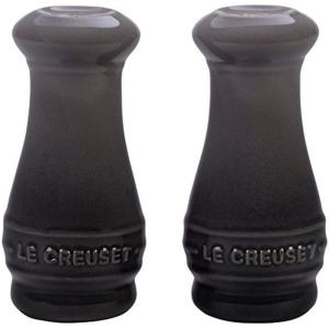 imageLe Creuset Stoneware Salt ampamp Pepper Shakers Set of 2 4 oz each WhiteOyster