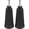 imageLe Creuset Signature Stoneware Oil ampamp Vinegar set 10 oz each WhiteBlack Onyx