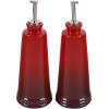 imageLe Creuset Signature Stoneware Oil ampamp Vinegar set 10 oz each WhiteCerise