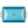 imageLe Creuset Stoneware Heritage Covered Rectangular Casserole 4 qt 12quot x 9quot WhiteCaribbean