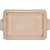 imageLe Creuset Stoneware Heritage Covered Rectangular Casserole 4 qt 12quot x 9quot WhiteCerise