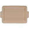imageLe Creuset Stoneware Heritage Covered Rectangular Casserole 4 qt 12quot x 9quot WhiteDeep Teal