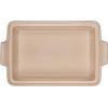 imageLe Creuset Stoneware Heritage Covered Rectangular Casserole 4 qt 12quot x 9quot WhiteFlame