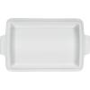 imageLe Creuset Stoneware Heritage Covered Rectangular Casserole 4 qt 12quot x 9quot WhiteMarble