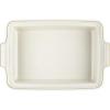 imageLe Creuset Stoneware Heritage Covered Rectangular Casserole 4 qt 12quot x 9quot WhiteOlive