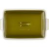 imageLe Creuset Stoneware Heritage Covered Rectangular Casserole 4 qt 12quot x 9quot WhiteOlive