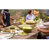 imageLe Creuset Stoneware Heritage Covered Rectangular Casserole 4 qt 12quot x 9quot WhiteOlive