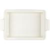 imageLe Creuset Stoneware Heritage Covered Rectangular Casserole 4 qt 12quot x 9quot WhitePeche