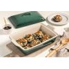 imageLe Creuset Stoneware Heritage Covered Rectangular Casserole 4 qt 12quot x 9quot WhiteRhone
