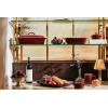 imageLe Creuset Stoneware Heritage Covered Rectangular Casserole 4 qt 12quot x 9quot WhiteRhone