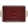 imageLe Creuset Stoneware Heritage Covered Rectangular Casserole 4 qt 12quot x 9quot WhiteRhone