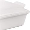 imageLe Creuset Stoneware Heritage Covered Rectangular Casserole 4 qt 12quot x 9quot WhiteWhite