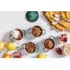 imageLe Creuset Stoneware Set of 4 Mini Cocottes with Cookbook 8 oz each CaribbeanArtichaut