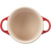 imageLe Creuset Stoneware Set of 4 Mini Cocottes with Cookbook 8 oz each CaribbeanCerise