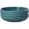 imageLe Creuset Stoneware Pasta Bowls White 975quot Set of 4Caribbean