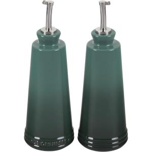 imageLe Creuset Signature Stoneware Oil ampamp Vinegar set 10 oz each WhiteArtichaut