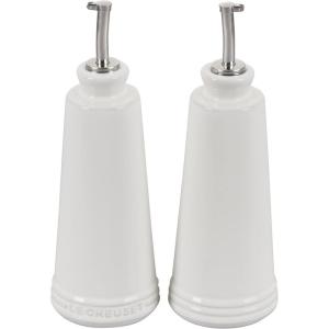 imageLe Creuset Signature Stoneware Oil ampamp Vinegar set 10 oz each WhiteWhite