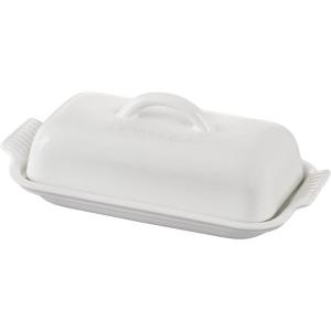 imageLe Creuset Stoneware Heritage Butter Dish CaribbeanWhite