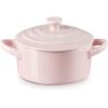 imageLe Creuset Stoneware Mini Round Cocotte 8 oz ArtichautChiffon Pink