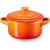 imageLe Creuset Stoneware Mini Round Cocotte 8 oz ArtichautFlame
