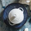 imageLe Creuset Stoneware Mini Round Cocotte 8 oz ArtichautWhite
