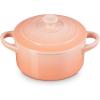 imageLe Creuset Stoneware Mini Round Cocotte 8 oz ArtichautPeche