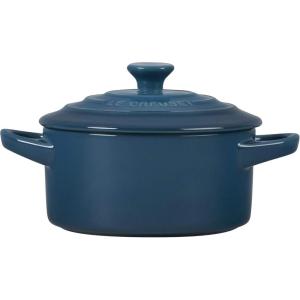imageLe Creuset Stoneware Mini Round Cocotte 8 oz ArtichautDeep Teal