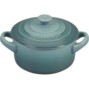 imageLe Creuset Stoneware Mini Round Cocotte 8 oz ArtichautSea Salt
