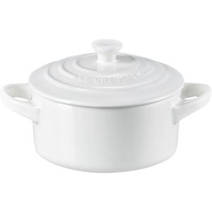 imageLe Creuset Stoneware Mini Round Cocotte 8 oz ArtichautWhite