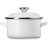 imageLe Creuset Enamel on Steel Traditional Petite Stockpot 38qt CeriseWhite