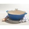 imageLe Creuset Enameled Cast Iron Chefs Oven with Glass Lid 75 qt CeriseMarseille