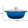 imageLe Creuset Enameled Cast Iron Chefs Oven with Glass Lid 75 qt CeriseMarseille