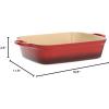 imageLe Creuset Enameled Cast Iron Signature Rectangular Roaster 7 qt 128quot x 187quot CeriseCerise