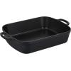 imageLe Creuset Enameled Cast Iron Signature Rectangular Roaster 7 qt 128quot x 187quot CeriseDeep Teal