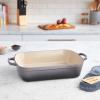 imageLe Creuset Enameled Cast Iron Signature Rectangular Roaster 7 qt 128quot x 187quot CeriseOyster