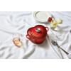 imageLe Creuset Signature Enameled Cast Iron Figural Heart Cocotte 2 Quart Sea Salt with Stainless Steel KnobCerise