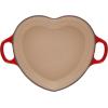 imageLe Creuset Signature Enameled Cast Iron Figural Heart Cocotte 2 Quart Sea Salt with Stainless Steel KnobCerise