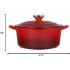imageLe Creuset Signature Enameled Cast Iron Figural Heart Cocotte 2 Quart Sea Salt with Stainless Steel KnobCerise