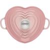 imageLe Creuset Signature Enameled Cast Iron Figural Heart Cocotte 2 Quart Sea Salt with Stainless Steel KnobShell Pink
