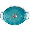 imageLe Creuset Signature Enameled Cast Iron Oval Dutch Oven 675qt PecheCaribbean