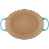imageLe Creuset Signature Enameled Cast Iron Oval Dutch Oven 675qt PecheCaribbean