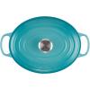 imageLe Creuset Signature Enameled Cast Iron Oval Dutch Oven 675qt PecheCaribbean