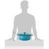 imageLe Creuset Signature Enameled Cast Iron Oval Dutch Oven 675qt PecheCaribbean